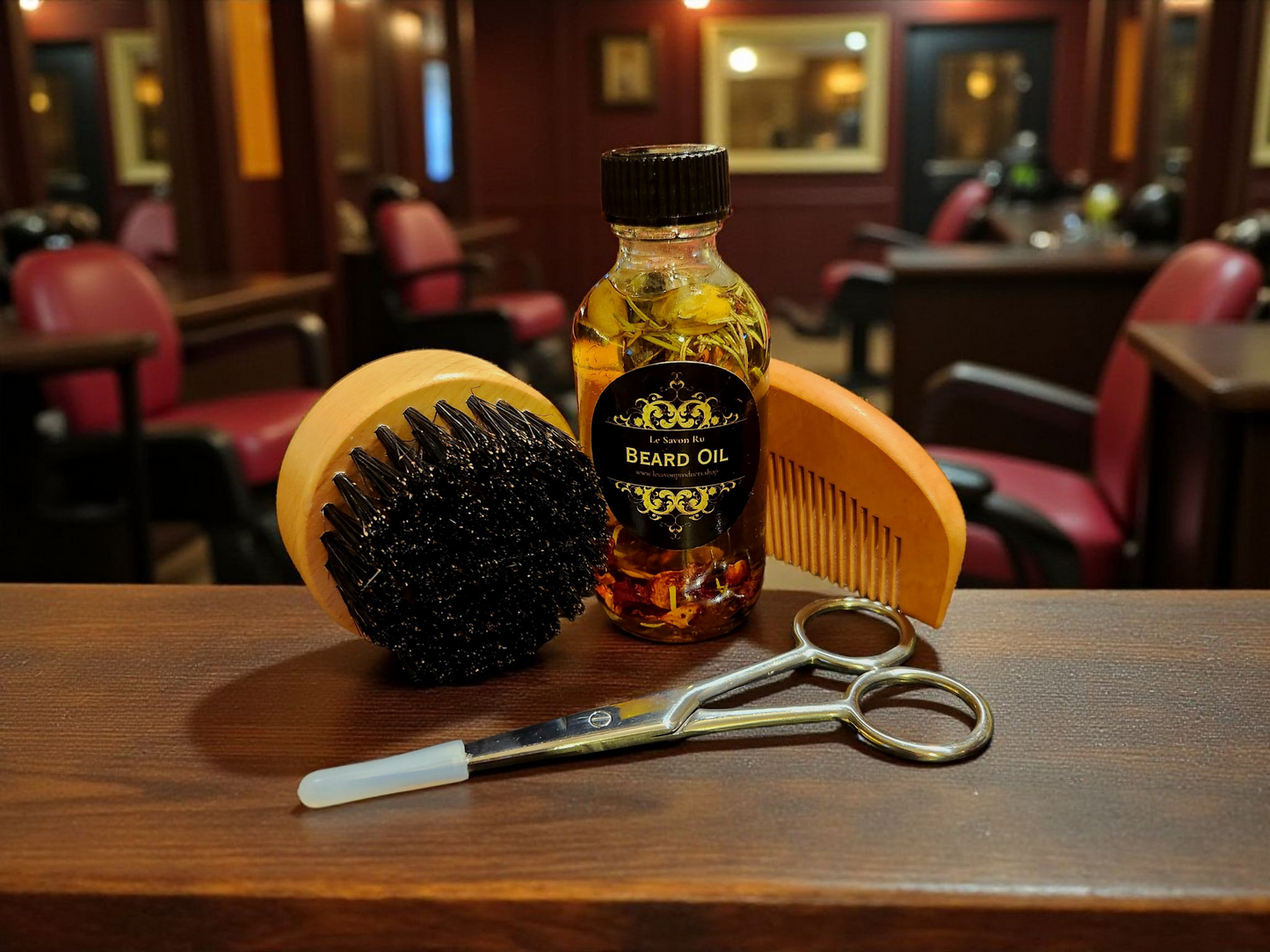 Men's Beard Oil & Grooming Kit