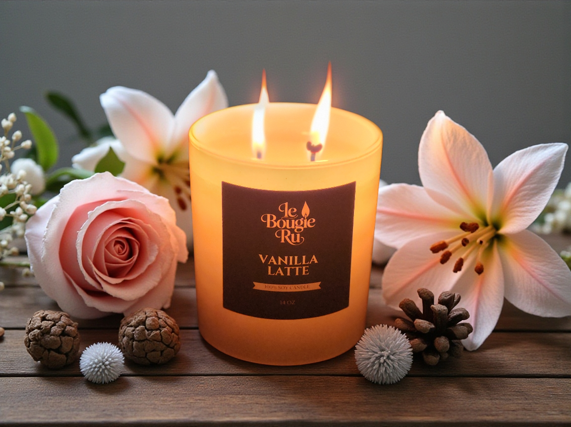 Vanilla Latte Candle-14 oz